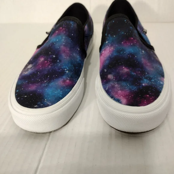 Vans Sneakers Women Size 6.5 Galaxy Slip Ons - Picture 2 of 10